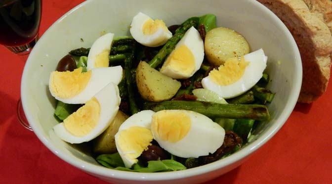 Recept salade aardappel en asperge